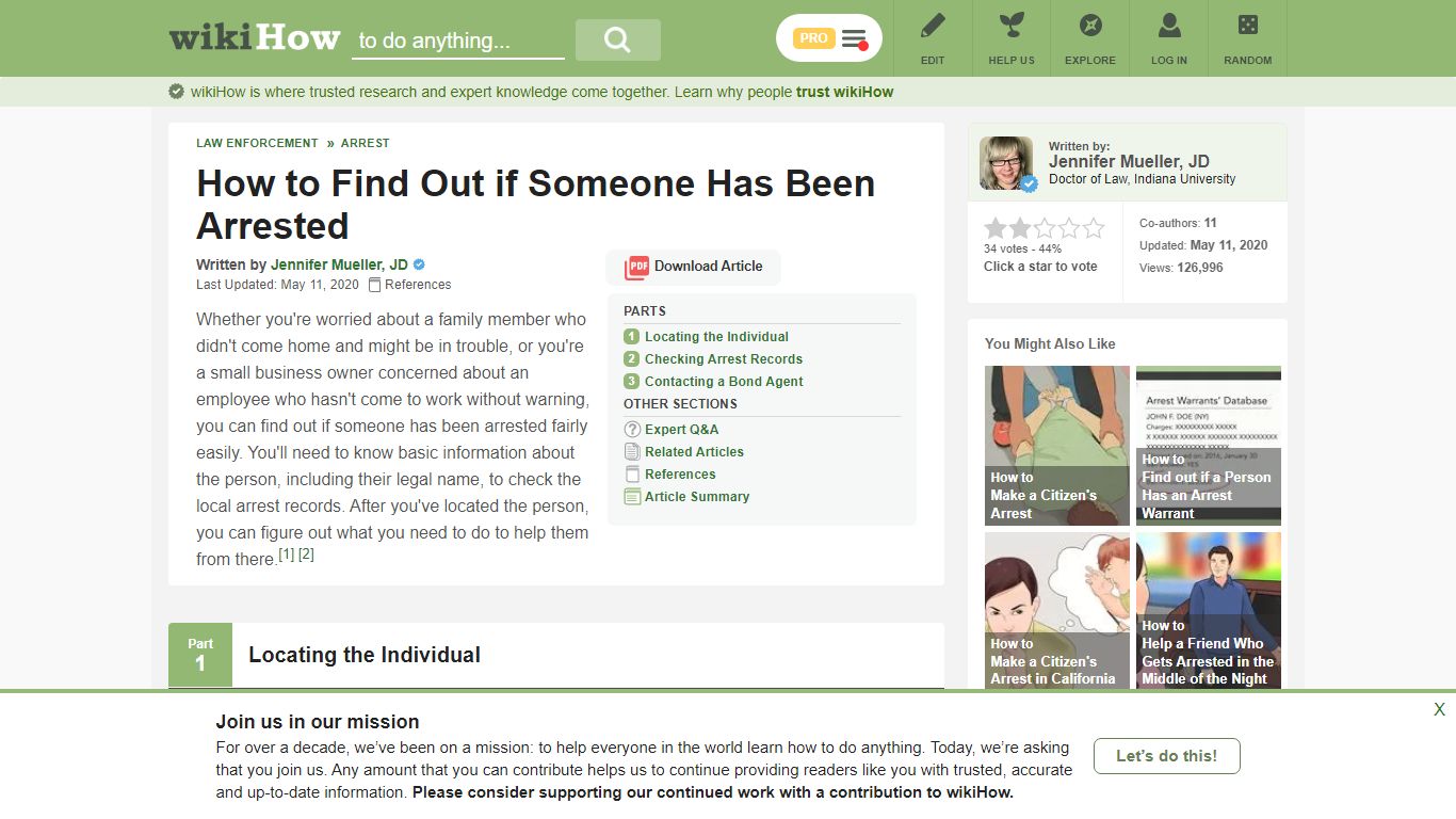 How to Find Out if Someone Has Been Arrested: 12 Steps - wikiHow